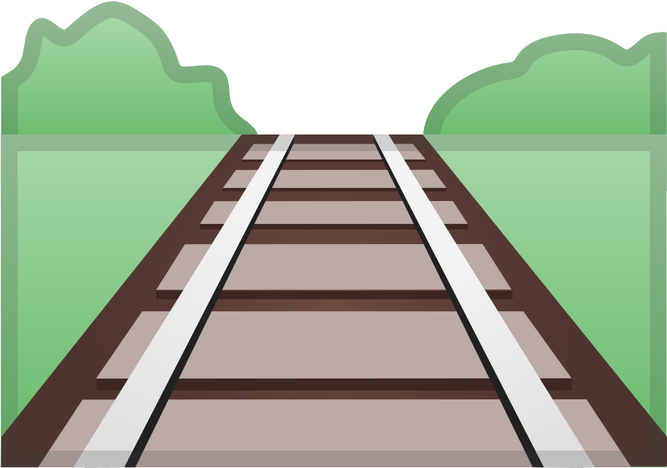 Download Svg Download Png - Railway Track Cartoon Clipart (1024x1024), Png Download