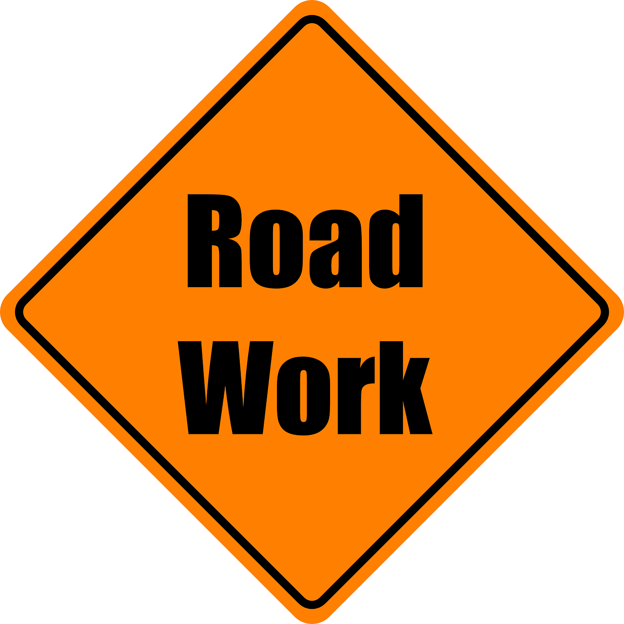 Roadwork To Begin Monday On Route 519 In Lopatcong - Road Work Ahead Sign Png Clipart (720x720), Png Download