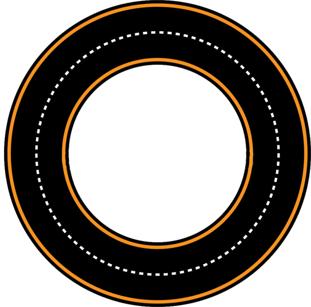 Circular Track Iamge-1 - Race Track Circle Clipart (623x615), Png Download