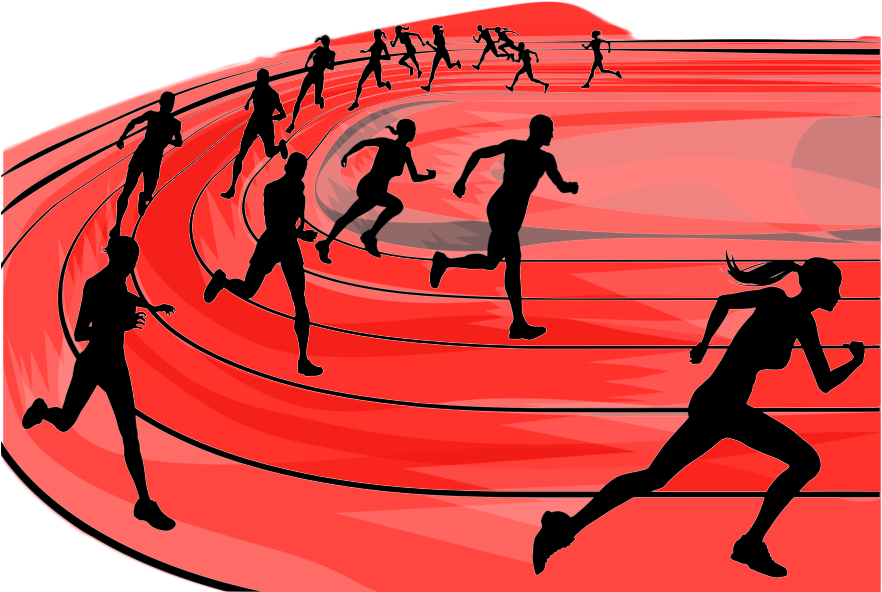 Brad Rose - Trail Run Clipart (881x600), Png Download