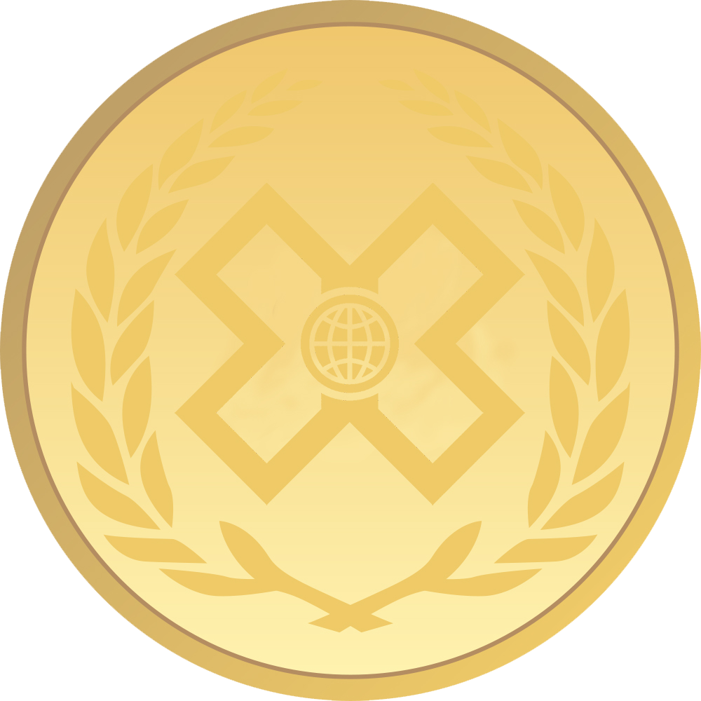 X Games Gold Medal Png - メダル フレーム Clipart (1000x1000), Png Download