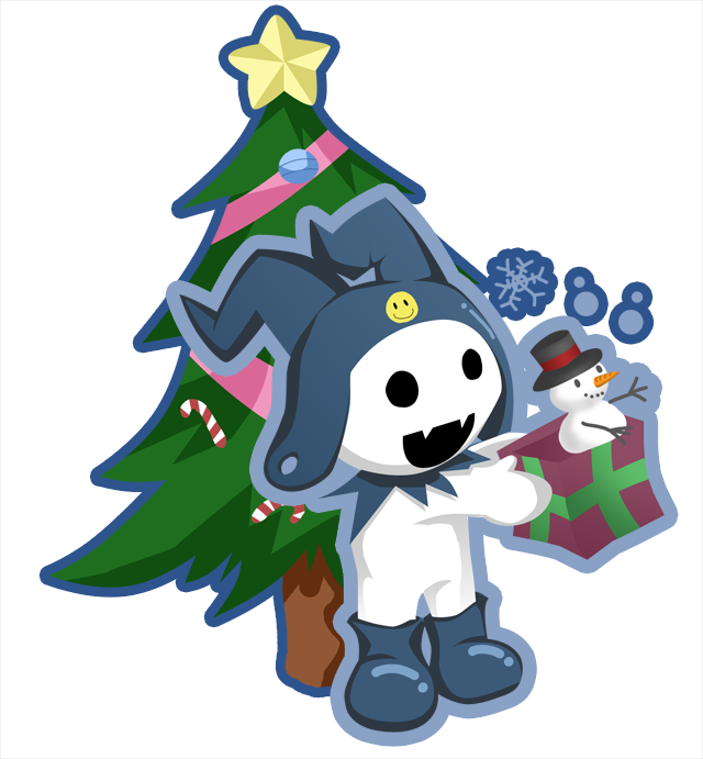 Smt Jack Frost Christmas Clipart (640x691), Png Download