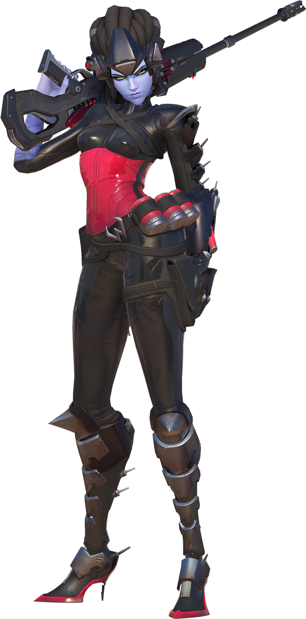 Widowmaker Noire Skin Clipart (980x1983), Png Download