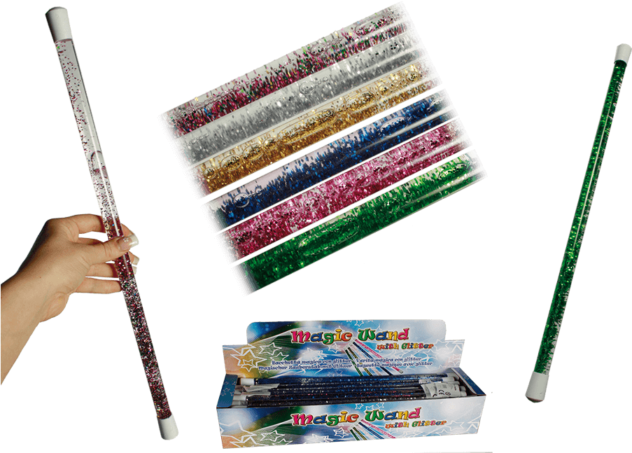 Bacchetta Magica Con Brillantini Clipart (945x709), Png Download