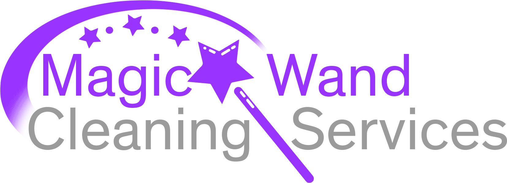 Magic Wand Cleaning Services - Graphic Design Clipart (1699x631), Png Download