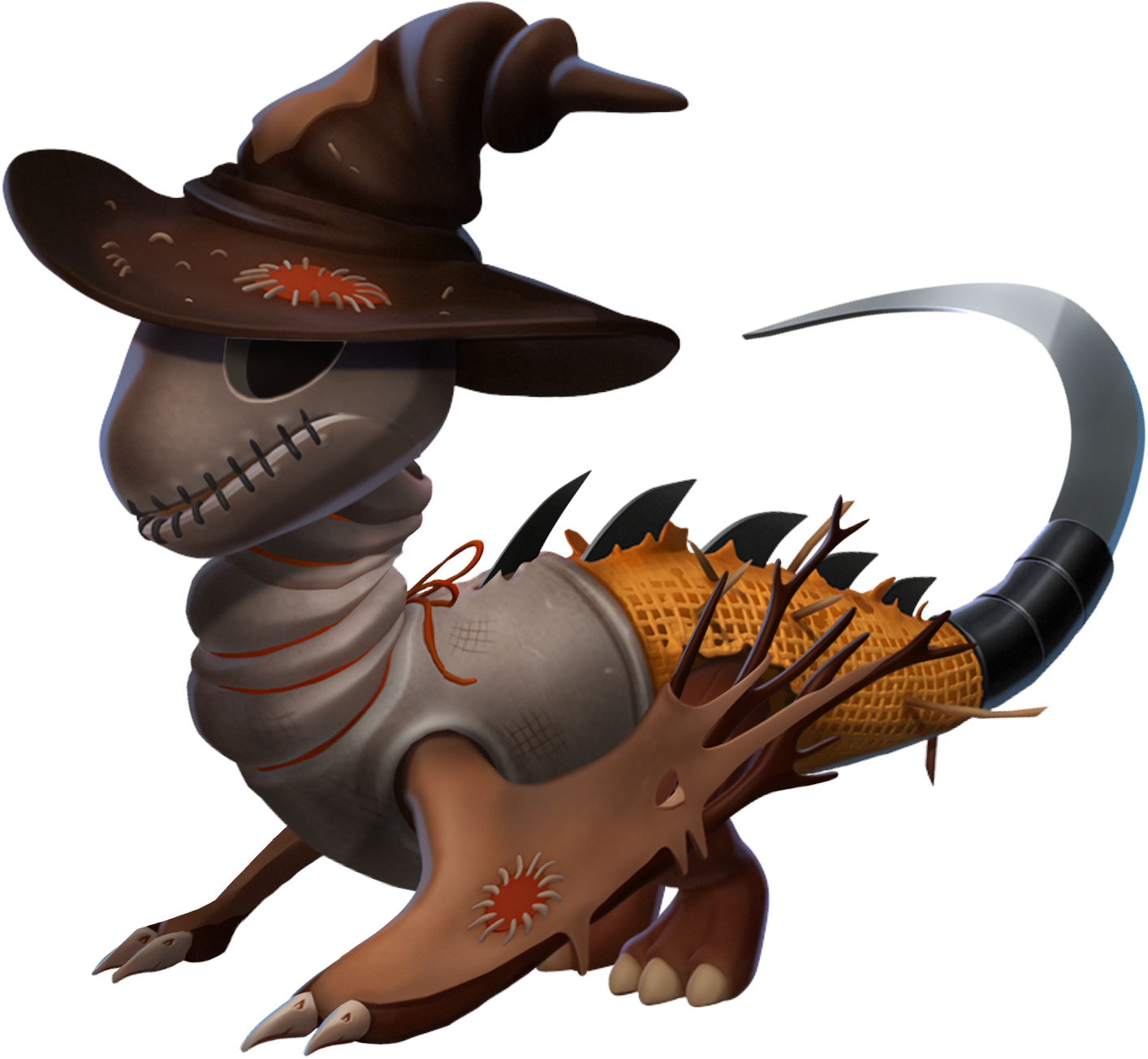 Scarecrow Dragon - Armadillo Clipart (1414x1305), Png Download