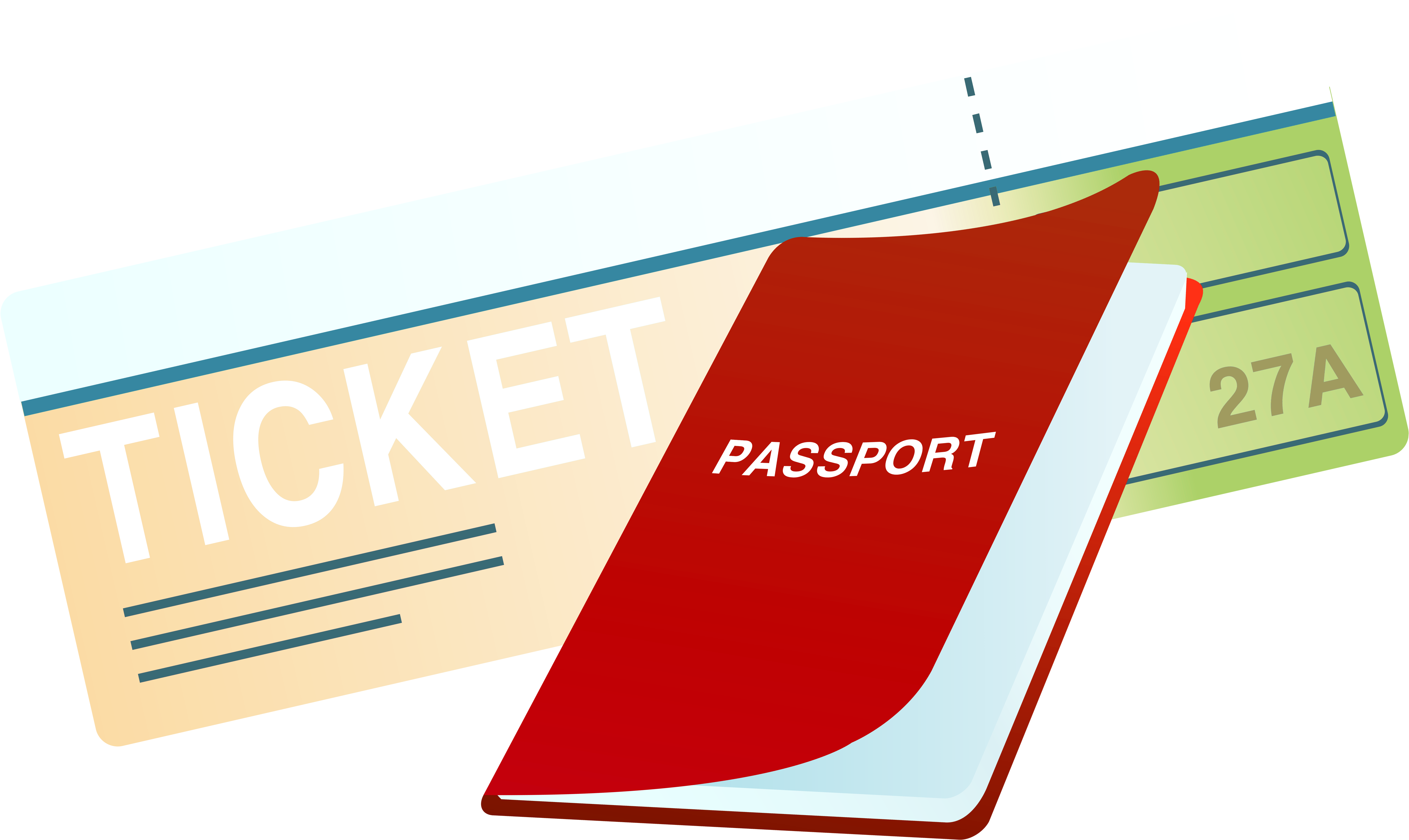 Passport Clipart Png Transparent Png (6474x4025), Png Download