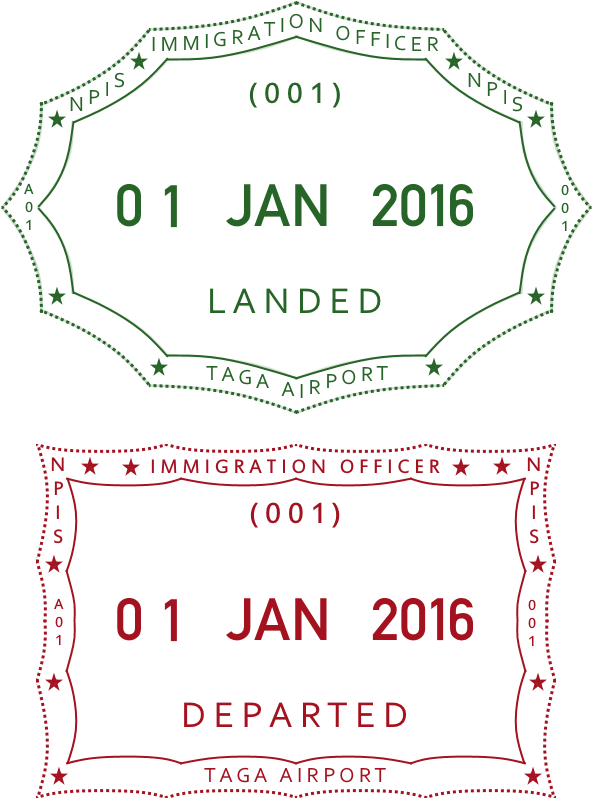 Png Library Download Stamp Transparent Passport - Transparent Passport Stamp Maker Clipart (591x827), Png Download