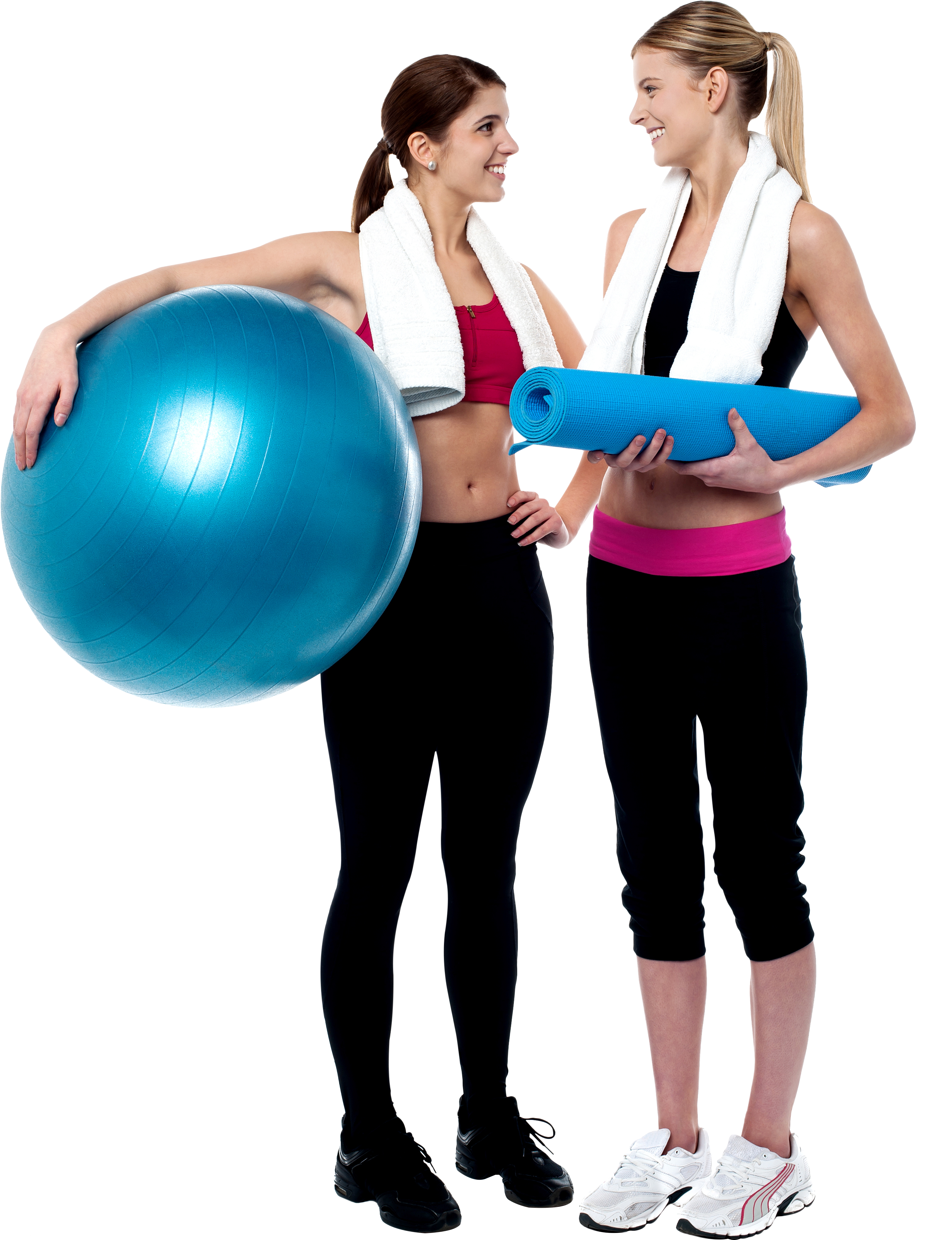 Women Exercising - Transparent Background Fitness Png Clipart (3200x4809), Png Download