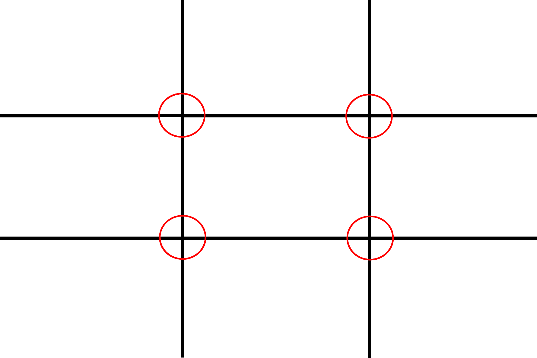 Ruleofthirds Rule Of Thirds Graphic Clipart Large Size Png Image 