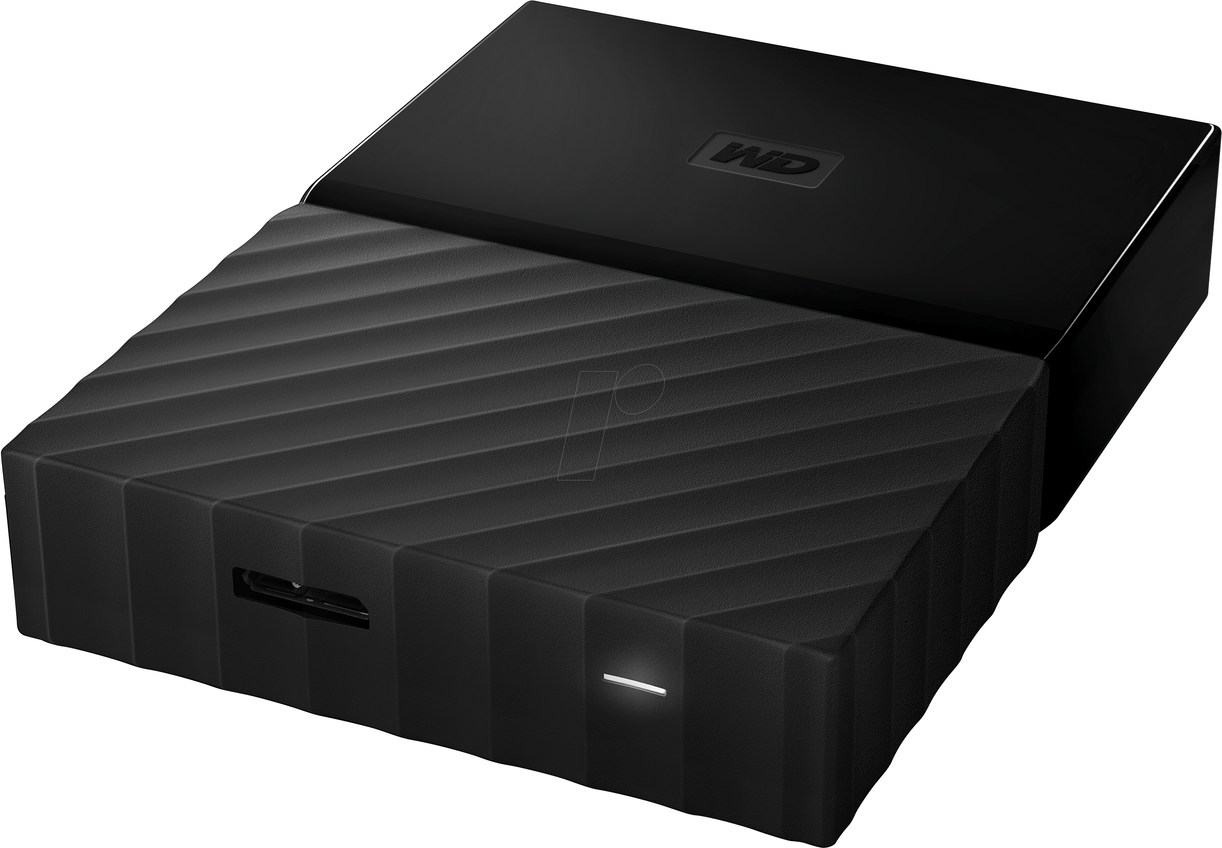 Wd My Passport Portable Hard Drive 1tb Black - Passport Wd External Hard Drive Clipart (2568x1768), Png Download