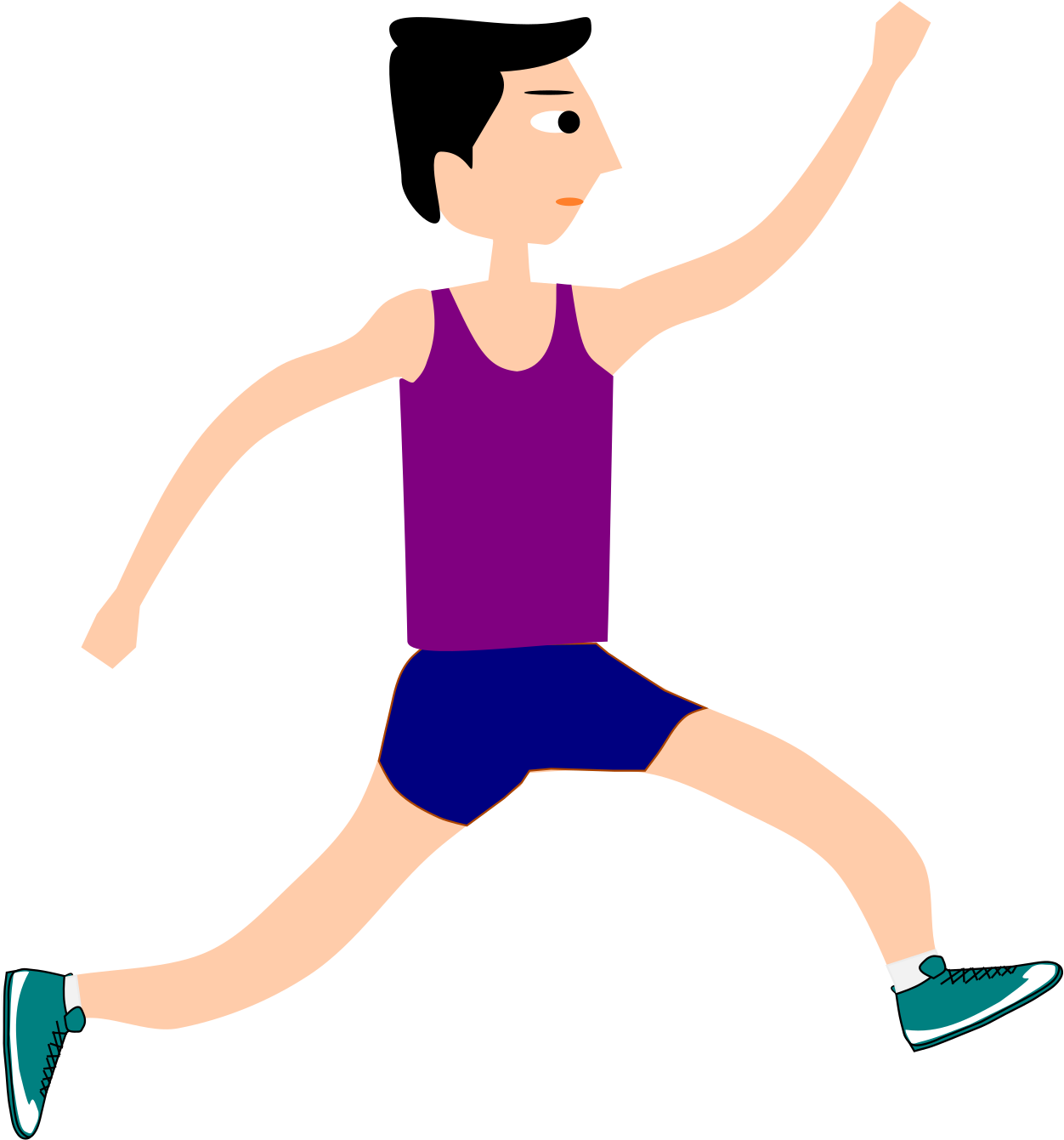 Athlete Clipart - Athlete Clipart Transparent - Png Download (1252x1341), Png Download