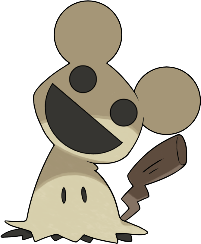 Pokemon Mimikyu Evolution , Png Download - Small Pokemon Clipart (667x809), Png Download