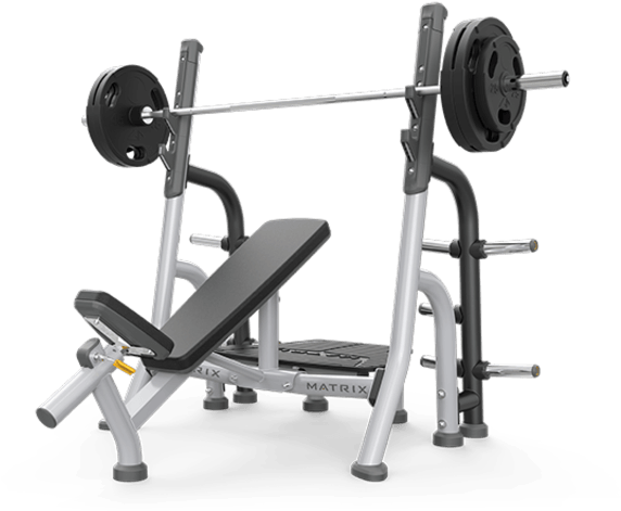 Exercise Bench Png Transparent Images - Matrix Incline Breaker Bench Clipart (734x500), Png Download