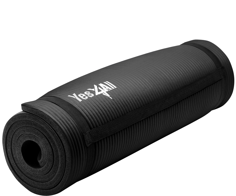 Extra Thick Exercise Yoga Mat With Carry Strap 2 - Baader Tz 4x Clipart (1000x1000), Png Download