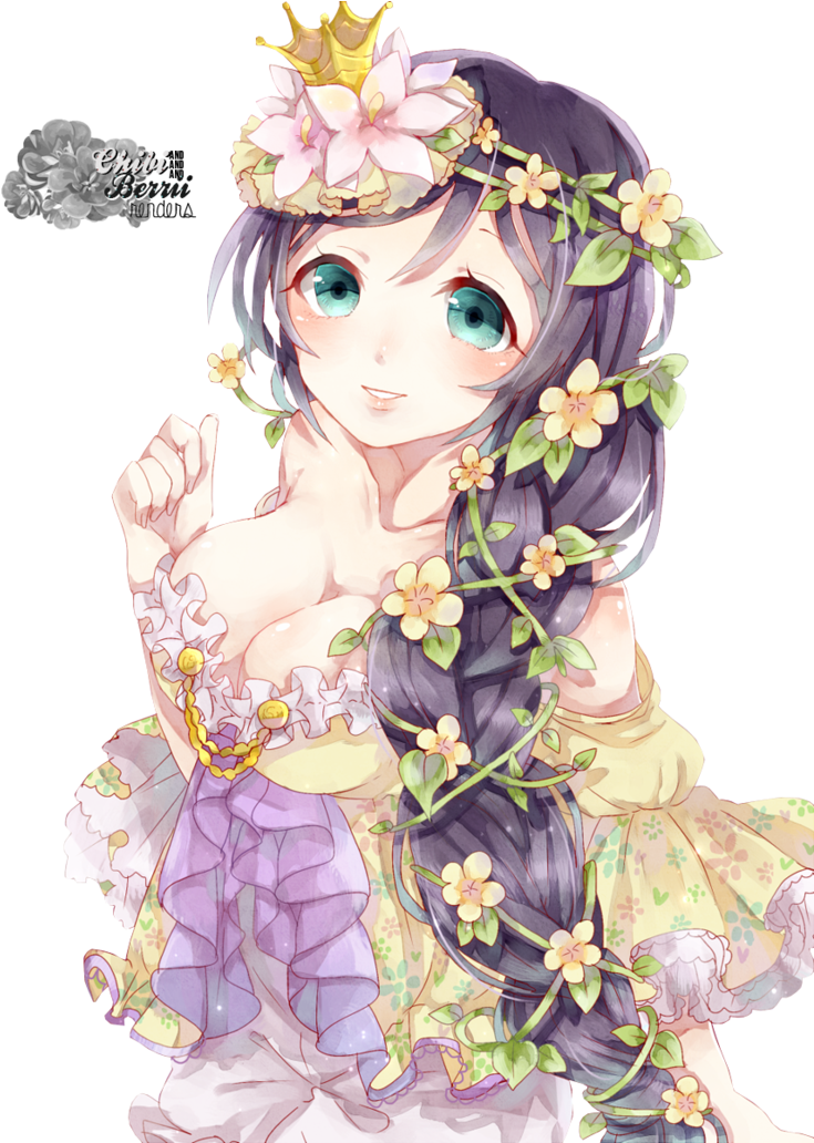 Princess / Queen - Princess Anime Render Clipart (735x1032), Png Download