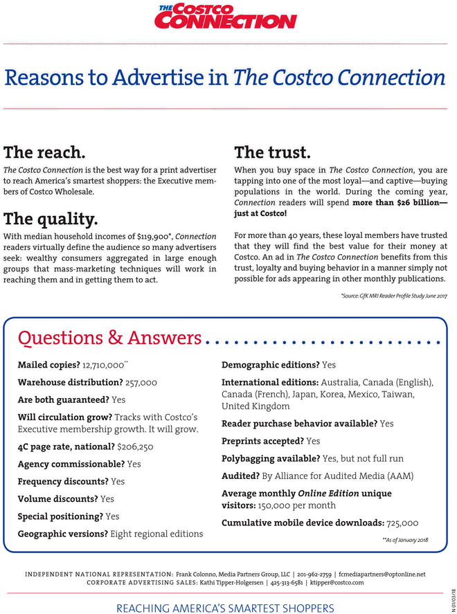 Costco Connection Clipart (727x941), Png Download