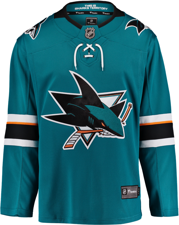 San Jose Sharks Home Jersey Clipart (600x753), Png Download