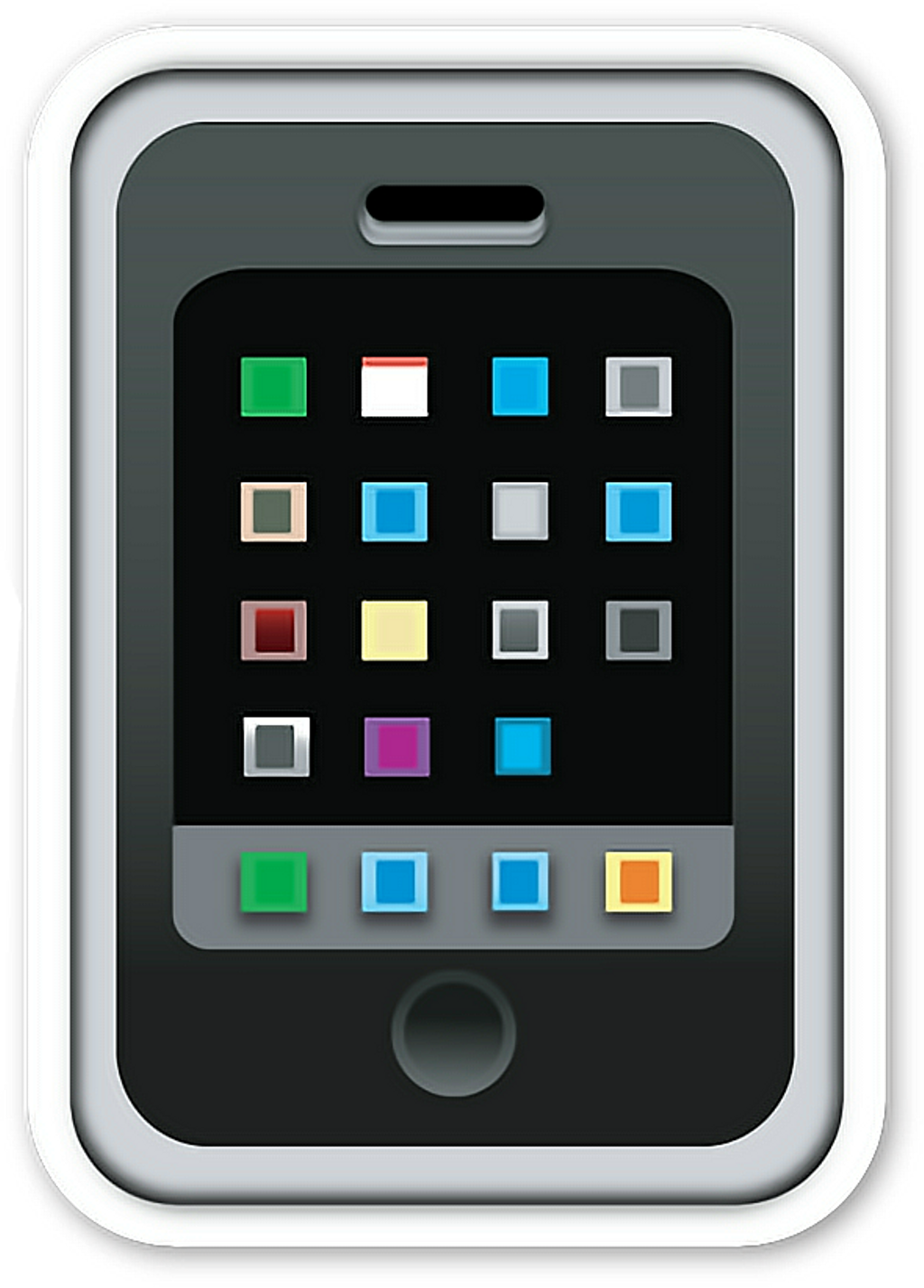 Report Abuse - Emojis Png Phone Clipart (1024x1427), Png Download