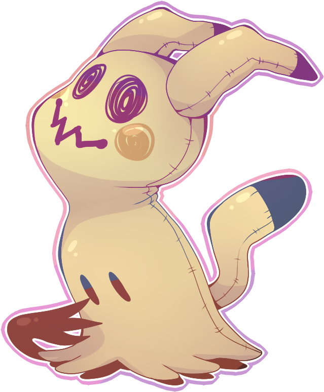 Mimikyu By Kylerdrawsart - Cartoon Clipart (760x857), Png Download