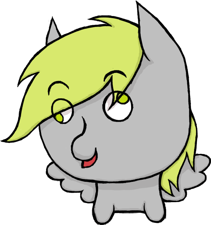 Theerotictaco, Derp, Derpy Hooves, Female, Mare, Pegasus, - Cartoon Clipart (800x800), Png Download