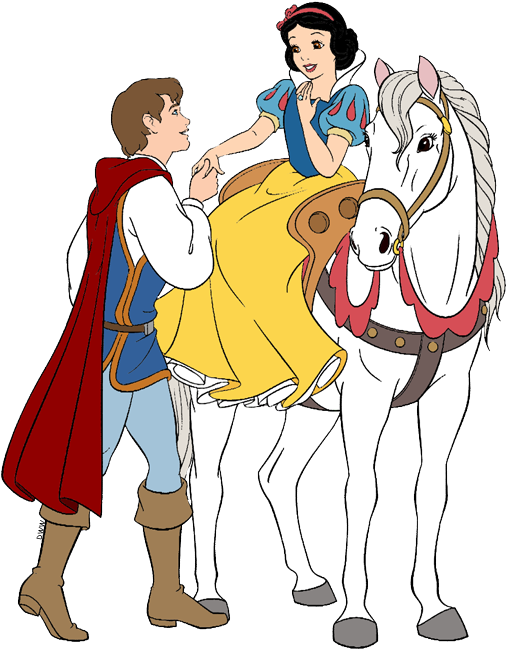 Prince Png - Snow White And Horse Clipart (509x652), Png Download