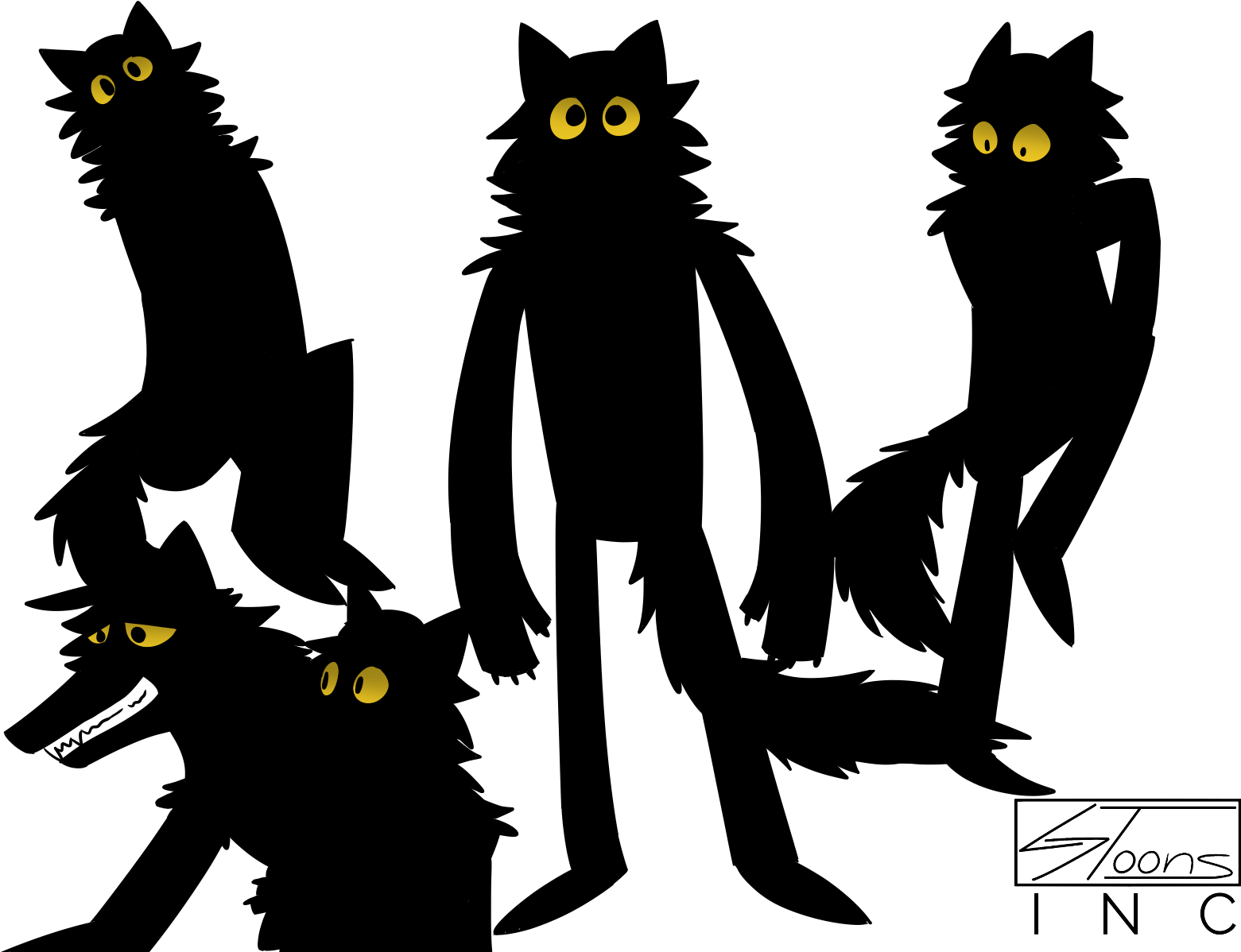 Black Wolves - Illustration Clipart (1600x1200), Png Download