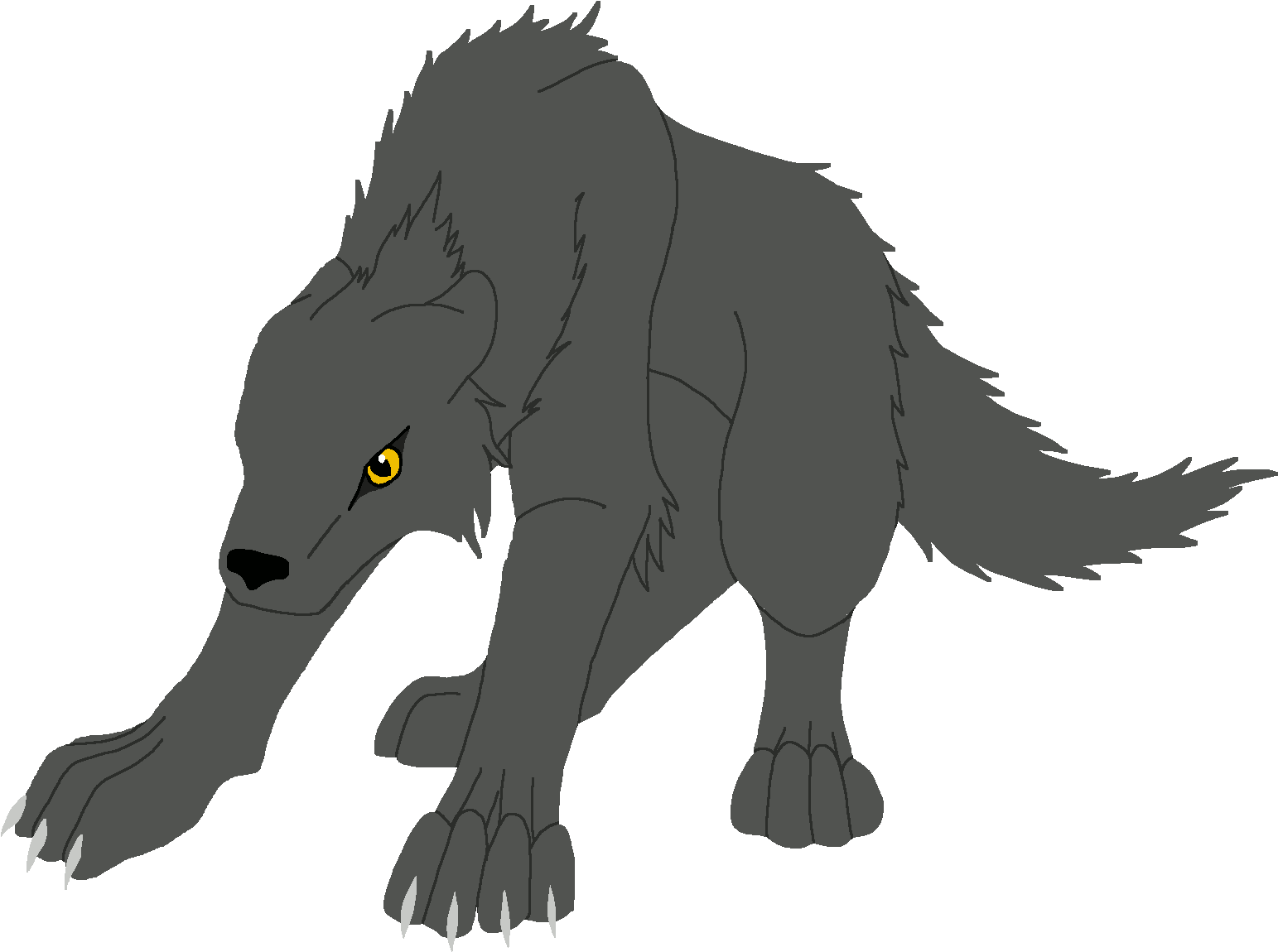 Wolves Transparent Animated Gif - Illustration Clipart (1543x1150), Png Download