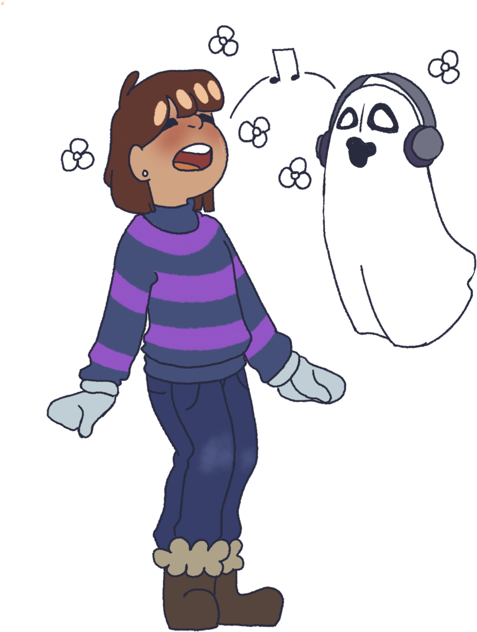 Should I Toddler Frisk And Napstablook, Perhaps The - Cartoon Clipart (941x1247), Png Download