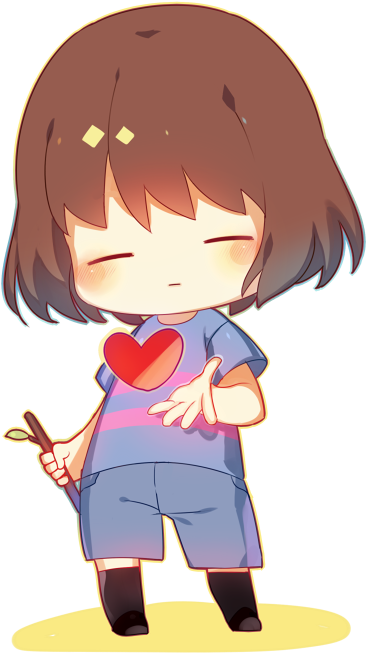 Undertale - Frisk - アンダー テール フリスク かわいい Clipart (446x741), Png Download