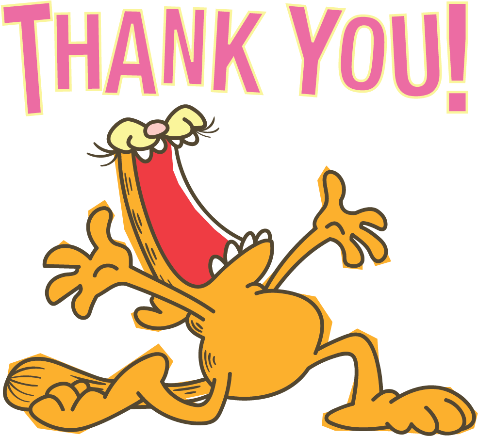 Garfield Line Stickers Bare Tree Media Png Garfield - Thank You United Way Clipart (1000x1000), Png Download