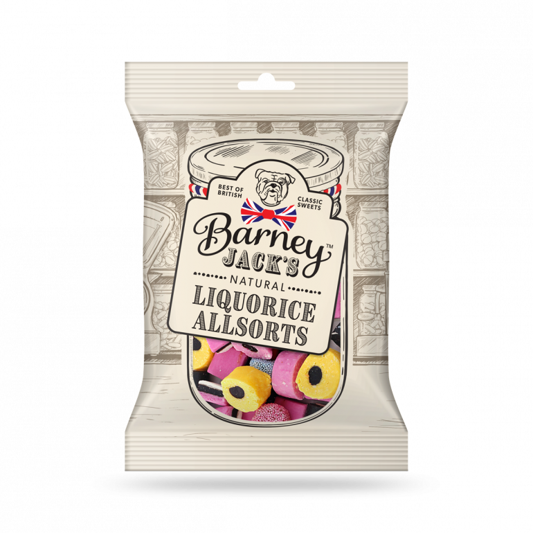 Bj Liquorice Allsorts - Barney Jacks Dolly Mixture Delivered Worldwide Clipart (770x770), Png Download