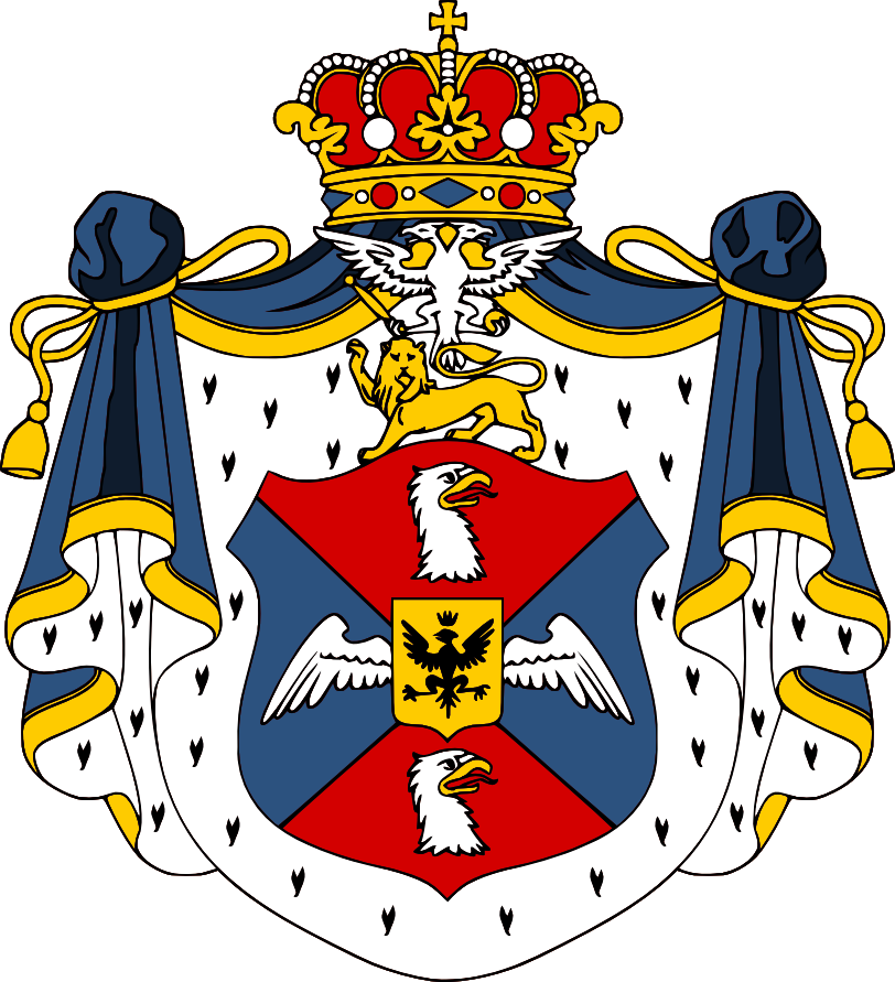 Coat Of Arms Of Prince Daniel I Of Montenegro - Daniel Court Of Arms Clipart (812x891), Png Download