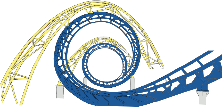 How To Set Use Roller Coaster Tracks Icon Png Clipart (900x478), Png Download