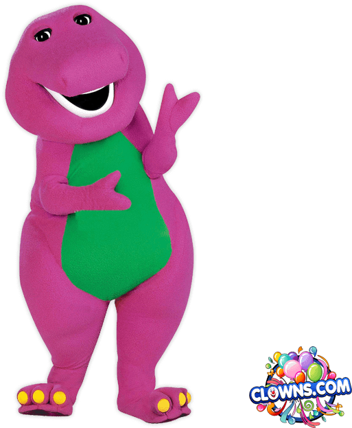 Barney Character For Kids Party Ny Birthday Characters - Barney The Dinosaur Png Clipart (727x646), Png Download
