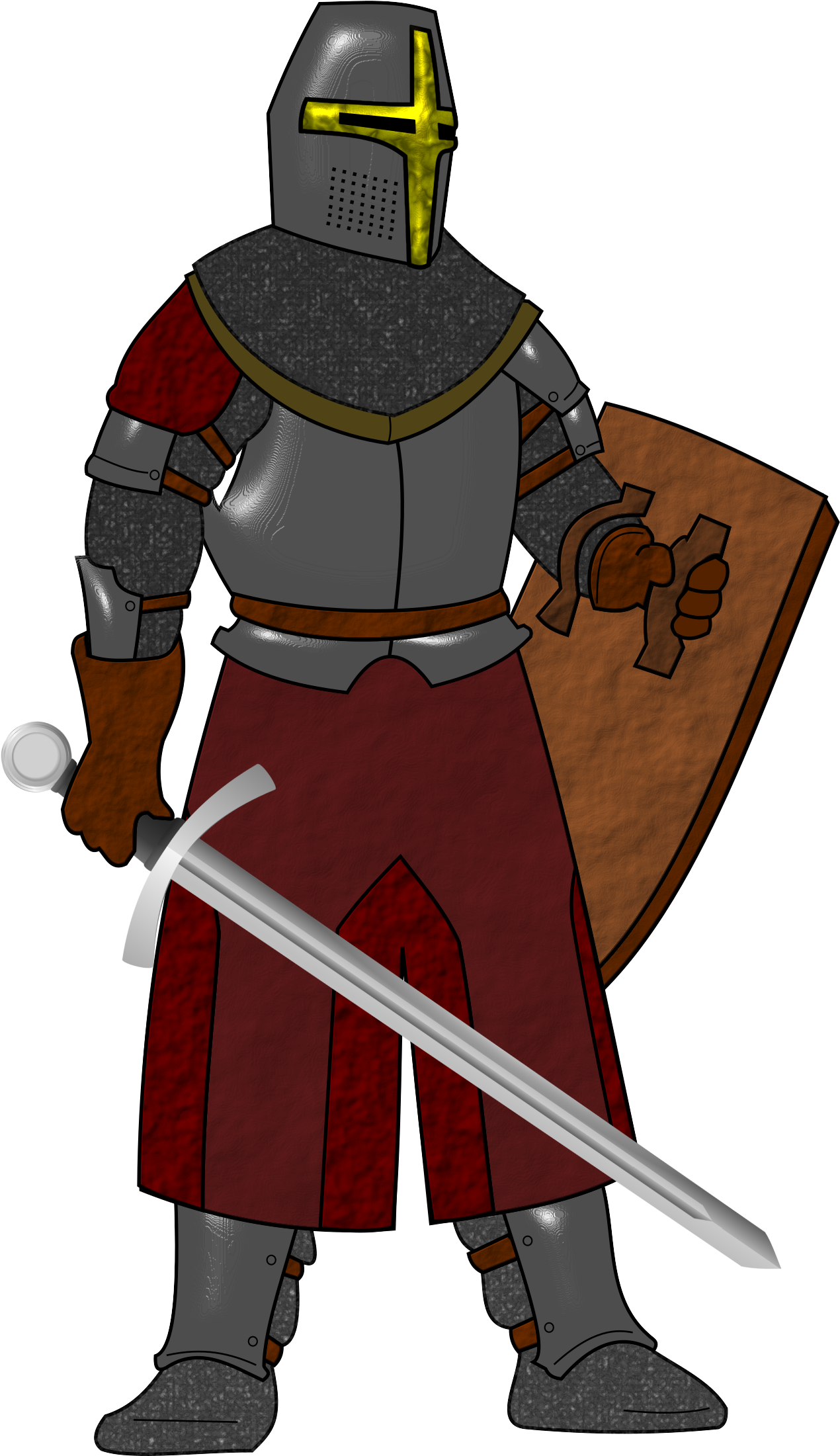 This Free Icons Png Design Of Steel Plate Armor Clipart (1600x2400), Png Download