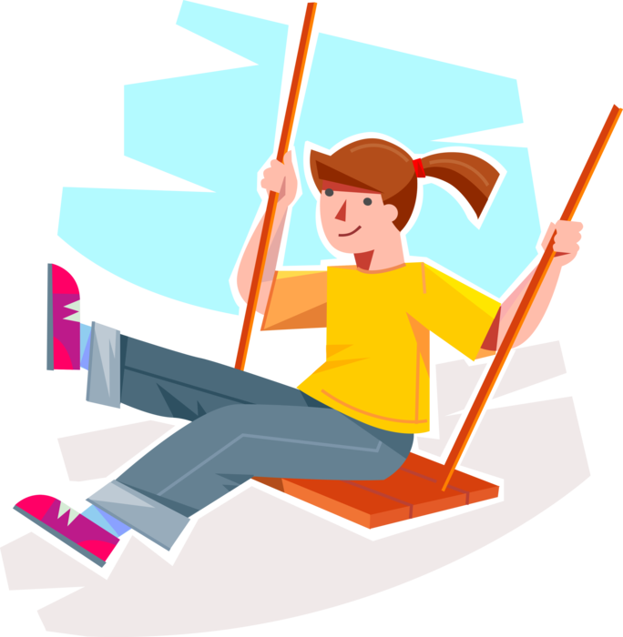 Image Library Library Youngster Swings On Swing Image - Swing Vector Png Clipart (684x700), Png Download