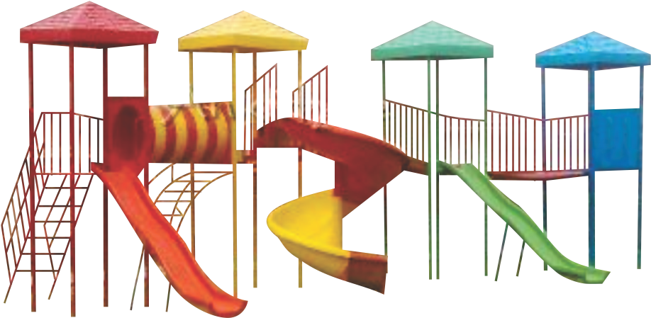 View - Playground Slide Clipart (1000x590), Png Download
