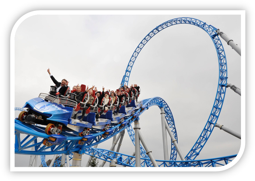 Rollercoaster Video Zoom - Europa Park Blue Fire Clipart (889x635), Png Download