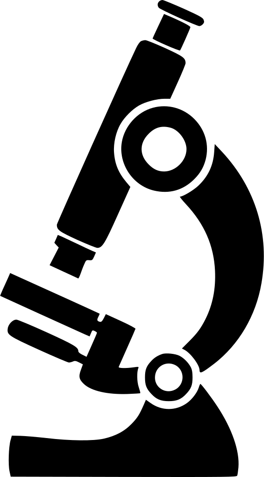 Png File Svg - Microscope Black Png Clipart (542x980), Png Download