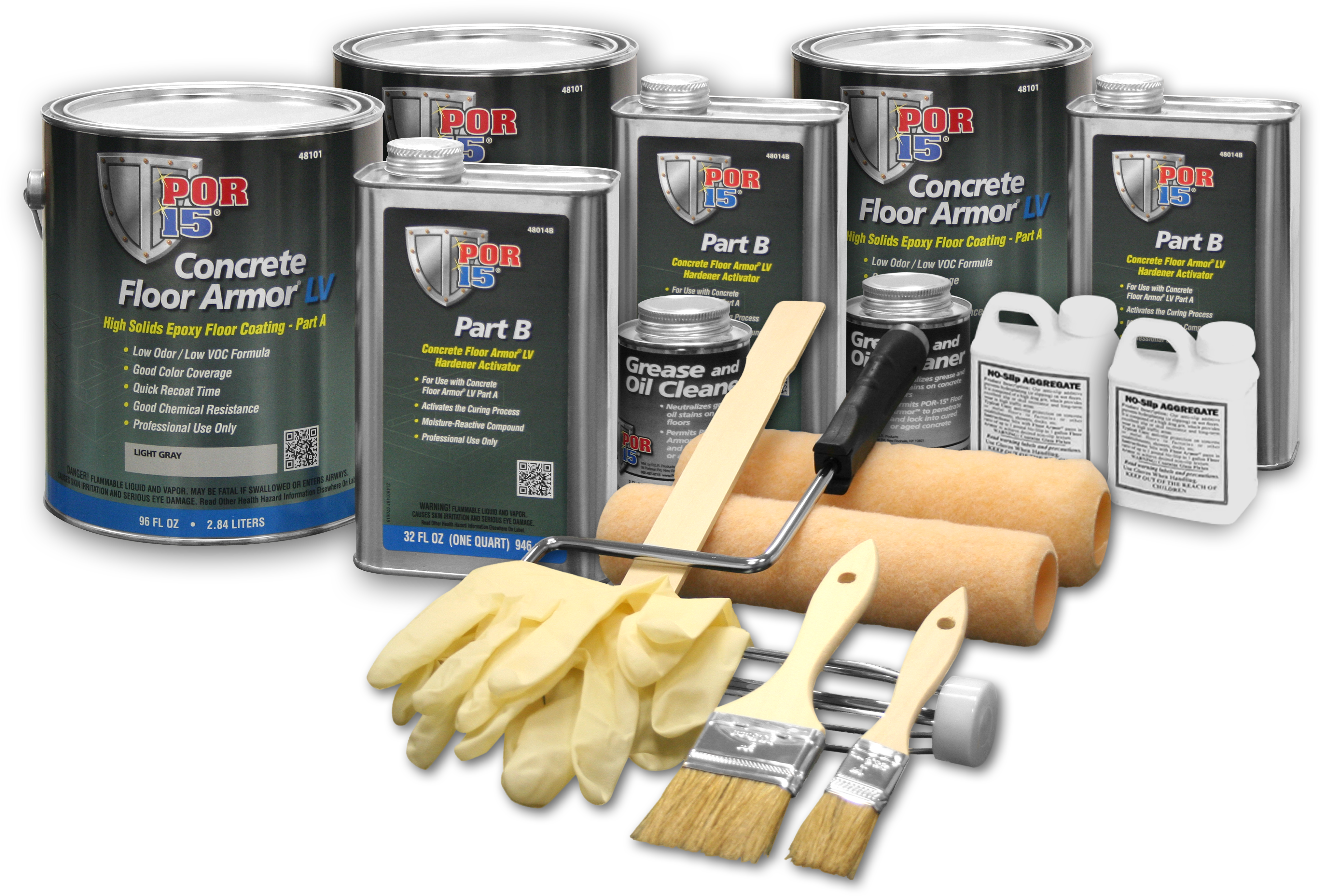 48119 Por 15 Concrete Floor Armor Lv Basic Kit Light - Junk Food Clipart (4179x2855), Png Download