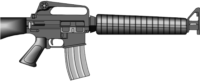 Machine Gun Clipart Emoji - M16 Clip Art - Png Download (640x480), Png Download