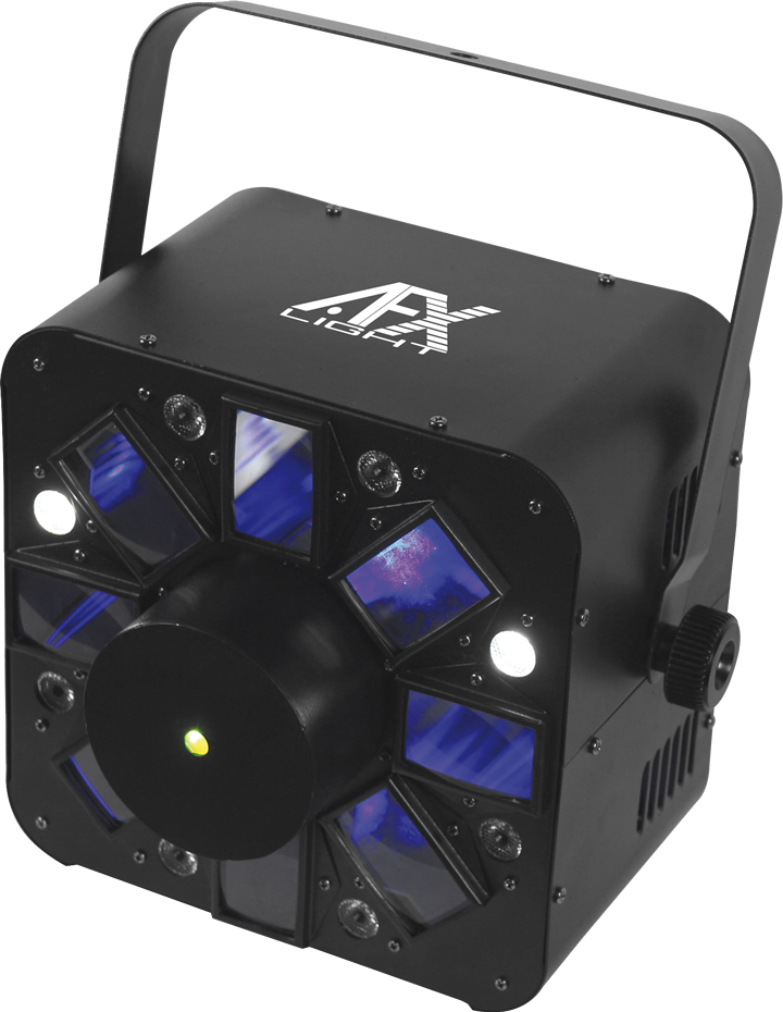 5x3w Rgbaw Cree Led Effect Blue/red Laser, 8x1w Wh - Dmx Laser Light Effect Afx Clipart (720x930), Png Download