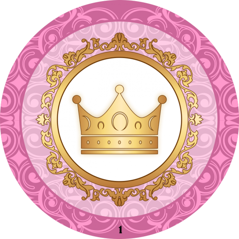 50 Adesivos Personalizados Coroa - Coroa Png Redondo Clipart (800x800), Png Download