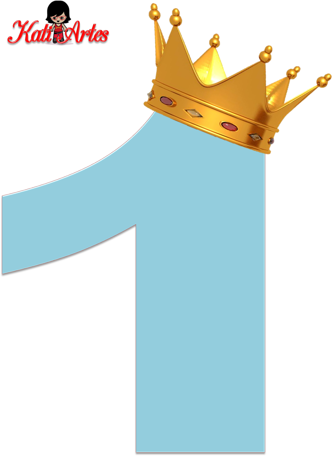 Alfabeto De N Meros - Numero 1 Principe Clipart (1172x1600), Png Download