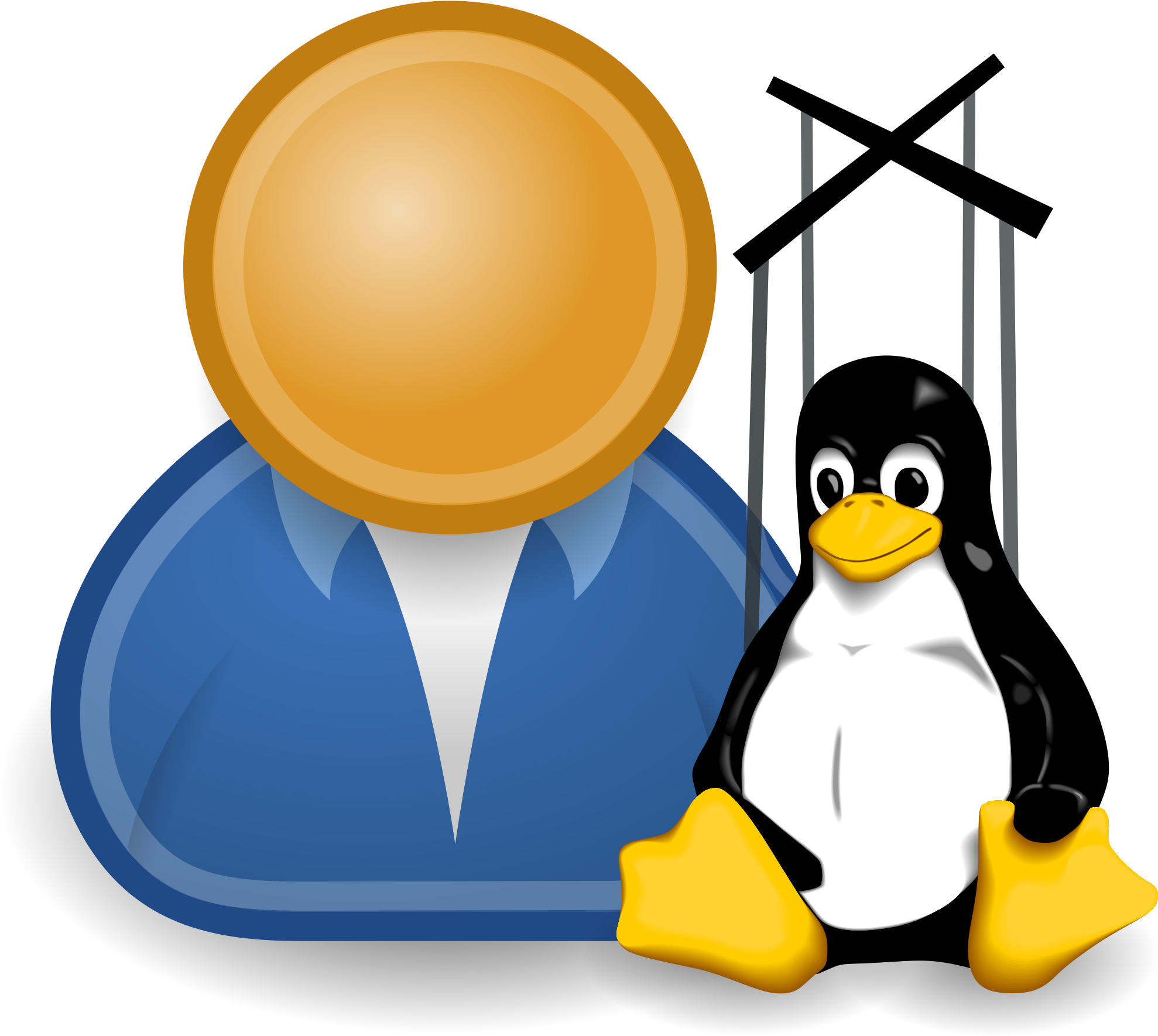 Open - Diferenças Entre Windows E Linux Clipart (2000x2000), Png Download