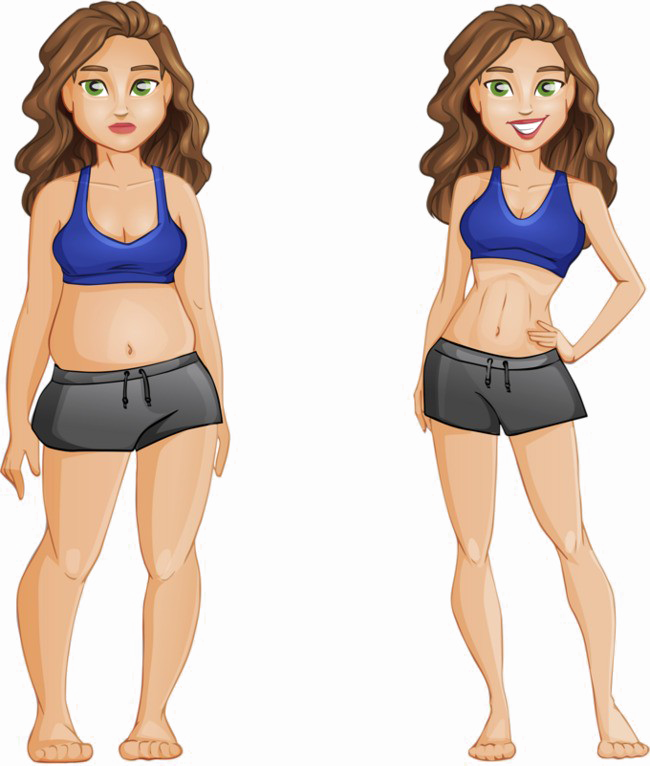 Lose Weight Png High-quality Image - Apple Cider Vinegar Transformation Clipart (650x766), Png Download