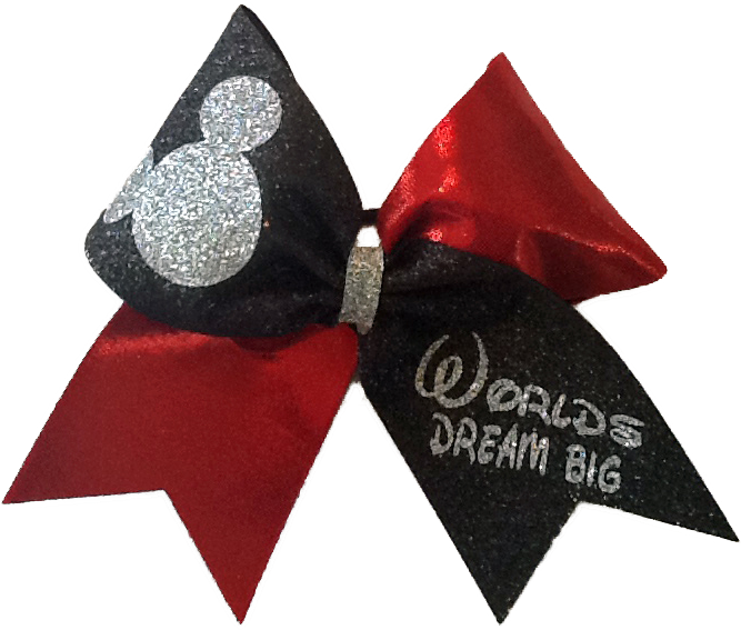 The Dream Big Worlds Cheer Bow - Craft Clipart (667x567), Png Download