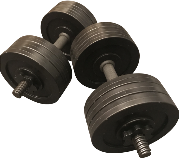 Free Stock Fake Dumbbell Black Weight Props Truly One - Giant Fake Dumbbell Clipart (600x600), Png Download