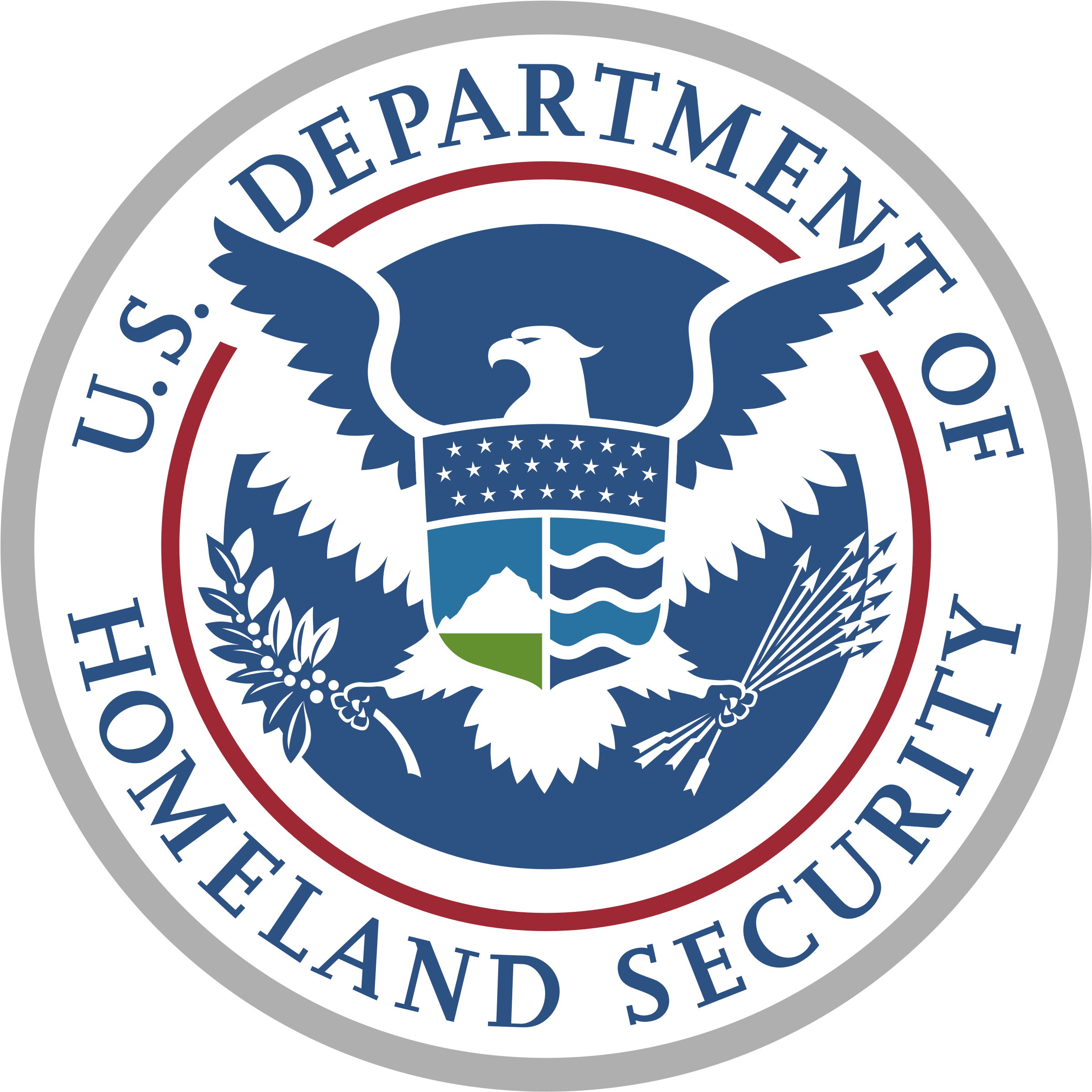 Us Department Of Homeland Security Logo Png Transparent - Department Of Homeland Security Clipart (2400x2393), Png Download